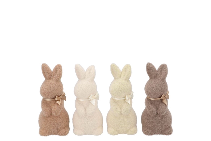 <h4>Easter Flock Natural Brown Bunny Ass 7x8x16cm</h4>