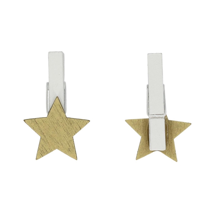 <h4>Christmas Pegs star 3cm x36</h4>