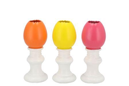 <h4>Easter Egg Trophy Dutch Orange Mix Vase Ass 6x6x13</h4>