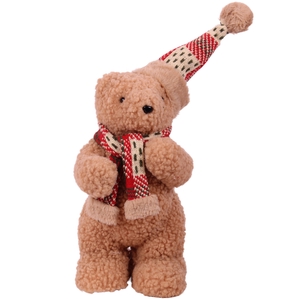 Dec X-Mas Bear Teddy Fur 38cm