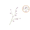 Silk Flocky Fruit Purple 80cm