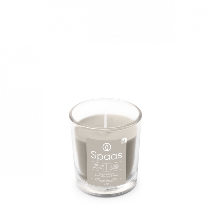 <h4>Kaars Geur glas d07*7.5cm Morning</h4>