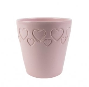 <h4>VASO SENEGAL HEARTS PINK D14 A14 IMP</h4>