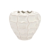 Lima White Vase Carve 36x36x33cm