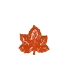 Leaf Maple Plate Orange 11x11x3cm Nm