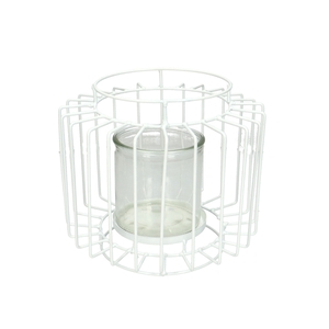 Candlelight Glass metal d10*10cm