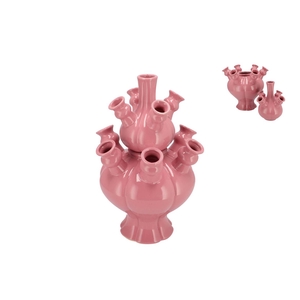 Rotterdam Pink Vase Tube 25x25x36cm Nm