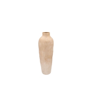 Florence Antique Gold White Vase Long 12x12x35cm