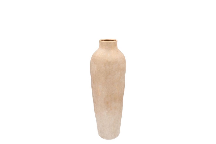 Florence Antique Gold White Vase Long 12x12x35cm