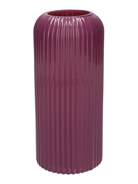 <h4>DF02-664554100 - Vase Nora d6/8.7xh20 aubergine milky</h4>