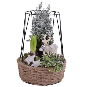 Winter Arr. Outdoor Rope Frametower Ø21cm 3PP