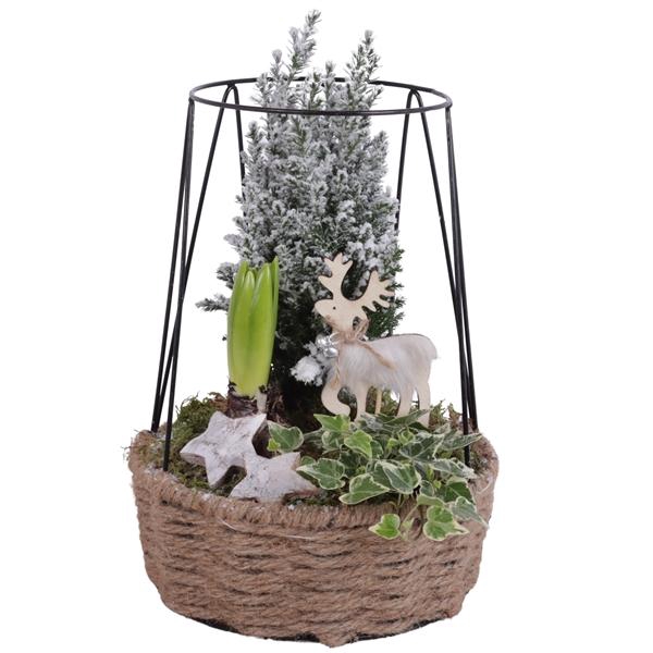 <h4>Winter Arr. Outdoor Rope Frametower Ø21cm 3PP</h4>