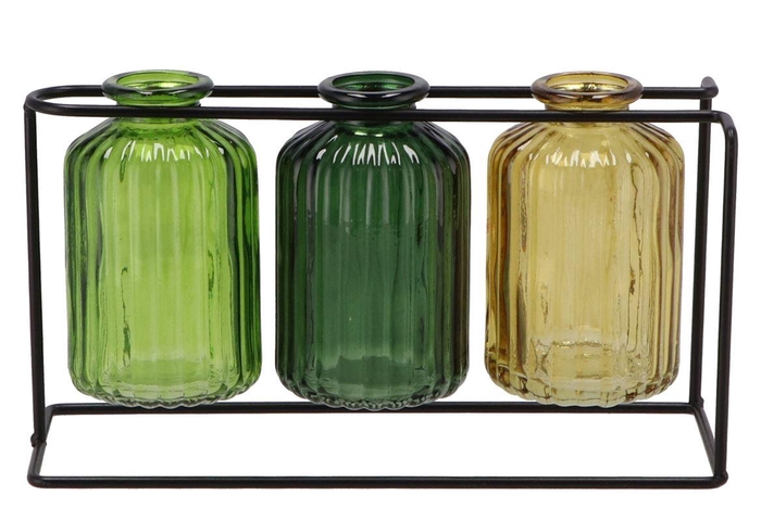 Karakum Forest Green Rack Black 22x8x12cm