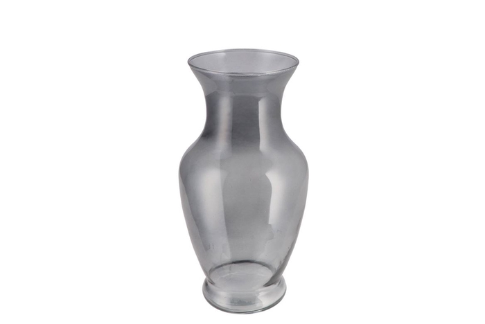 Mira Smoke Glass Flower Vase 13x13x26cm