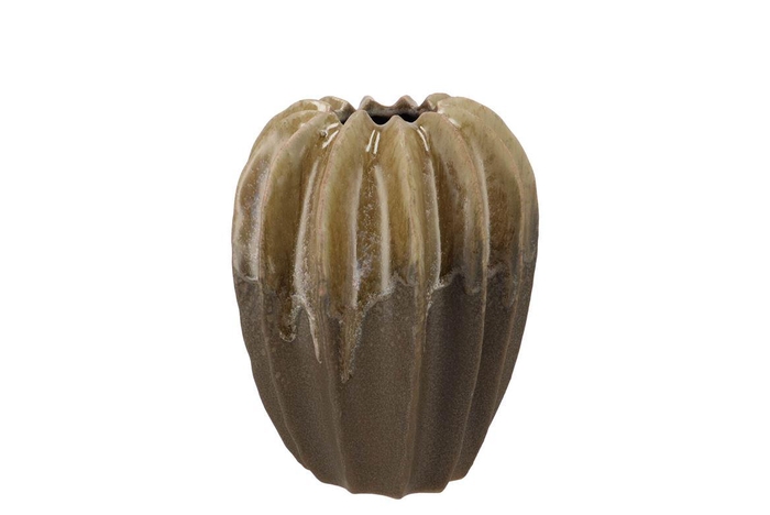 <h4>Dion Brown Vase Structure 17x17x18cm</h4>