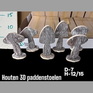 Houten 3d Padeenstoel