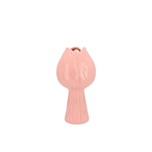Tulip Pink Vase Tulip 11x11x21cm Nm