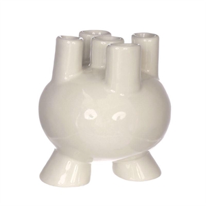 Tulip vase Strollz D.13 h.15 cm cre