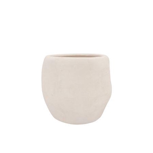 Lisboa White Pot 14x14x13cm