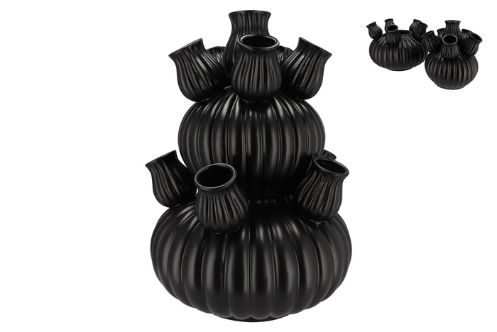 Amsterdam Black Tulip Vase Bubbles 42x62cm