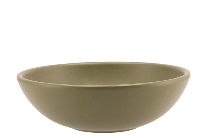 <h4>Vinci Army Green Bowl Low 25x8cm</h4>