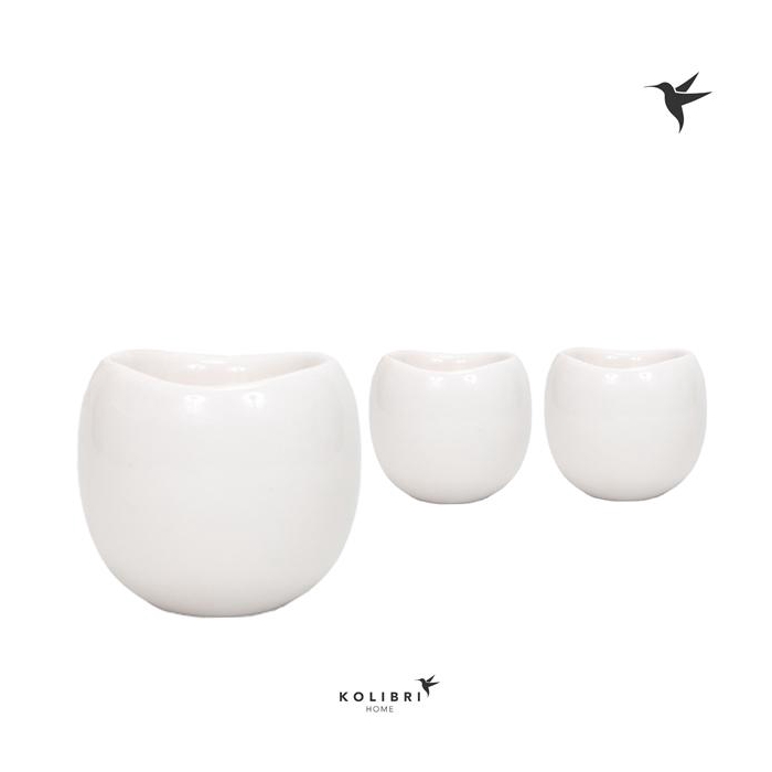 <h4>Kolibri Home Bowl pot white</h4>