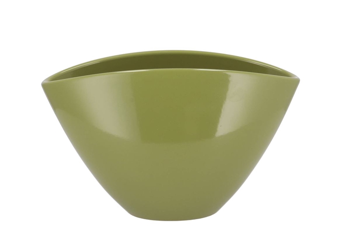 <h4>Ceramic Orchid Pot Amazone Green 28x17cm</h4>