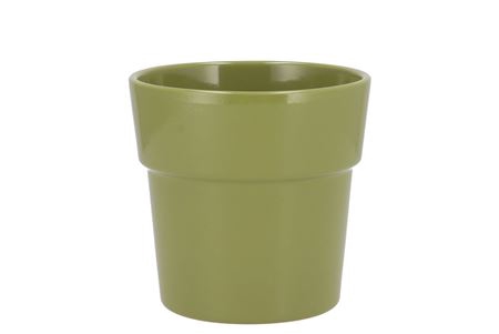 <h4>Ceramic Amazone Green Pot Orchid Edge 13cm</h4>