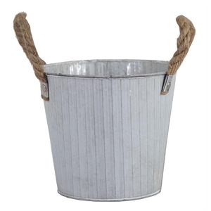 Bob Rope Planter Old White D25H22