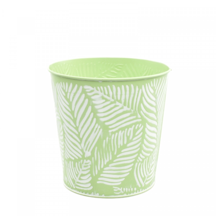 <h4>Zink Leaves pot d16.5*16.5cm</h4>