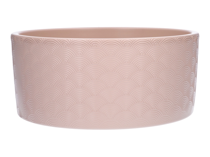 <h4>DF03-884724500 - Planter Napoli d18.5xh9 ivory matt</h4>