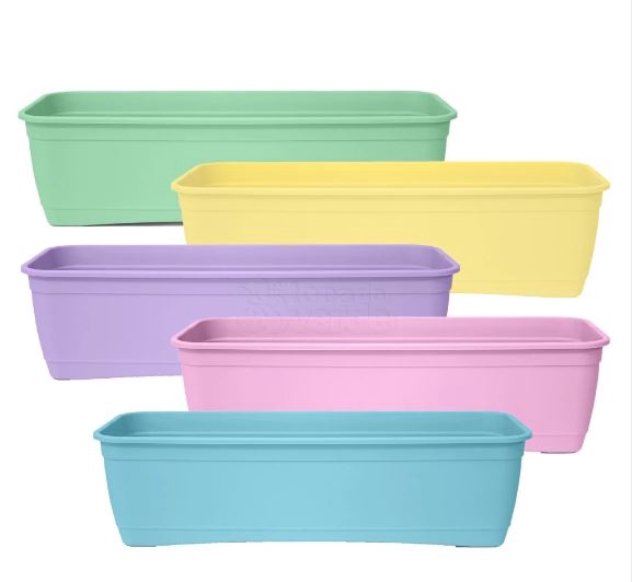 JARDINEIRA AQUARELA 45 ROSA BEBE