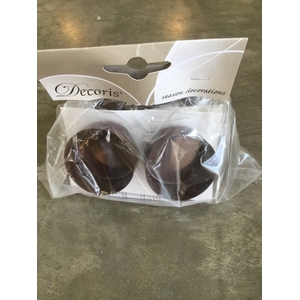 THEELICHTHOUDER IJZER PIN BRUIN ANTIEK D4,2X7,5CM