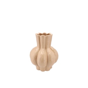 Garlic Sand Low Vase 16x19cm Nm