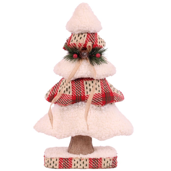 <h4>Dec X-Mas Tree Teddy Fur 46cm</h4>