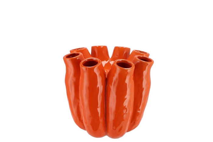 <h4>Luna Orange Tube Vase 16x16cm Nm</h4>