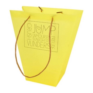 Bag Words PP 24/12x11xH26cm yellow 20/bag