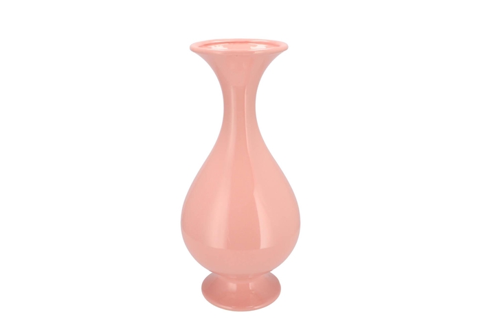 Mia Pink Vase Neck Trumpet 18x18x38cm Nm