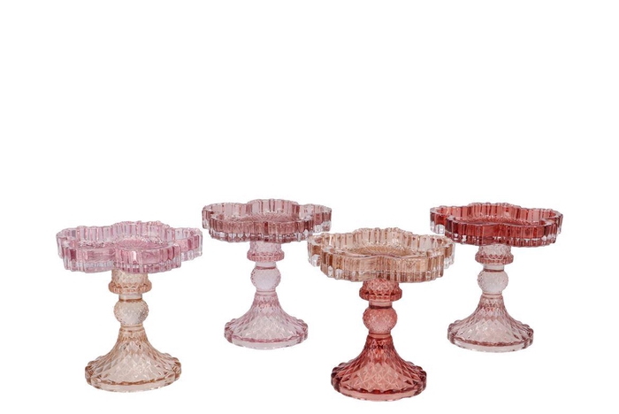 <h4>Bicolore Old Pink T-light Bloom Clear Ass 12x12cm</h4>