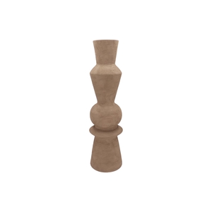 Lisboa Brown Vase Curves 20x20x72cm Nm