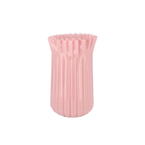 Imke Pink Vase Milky 19x19x32cm