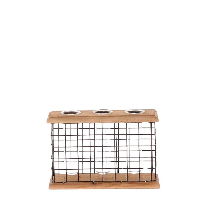 <h4>Glas Fles Lodge+3buis 18*6*12cm</h4>