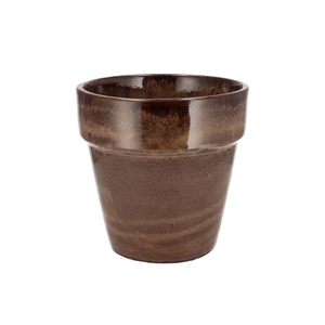 Ebbi Moss Brown Pot Glaze 20x20cm Nm