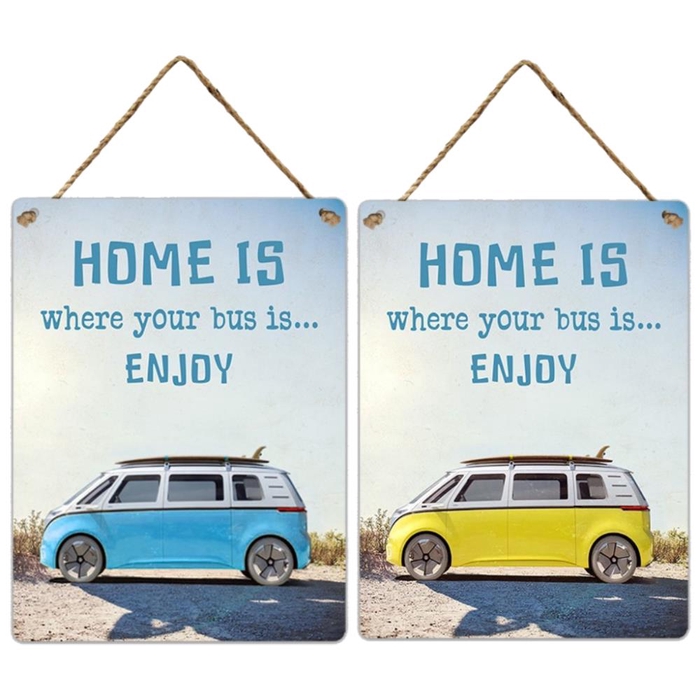 <h4>Wall Hanger Metal Home Is Bus</h4>