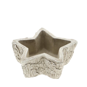 Kerst Keramiek Ster planter 15*15*7cm