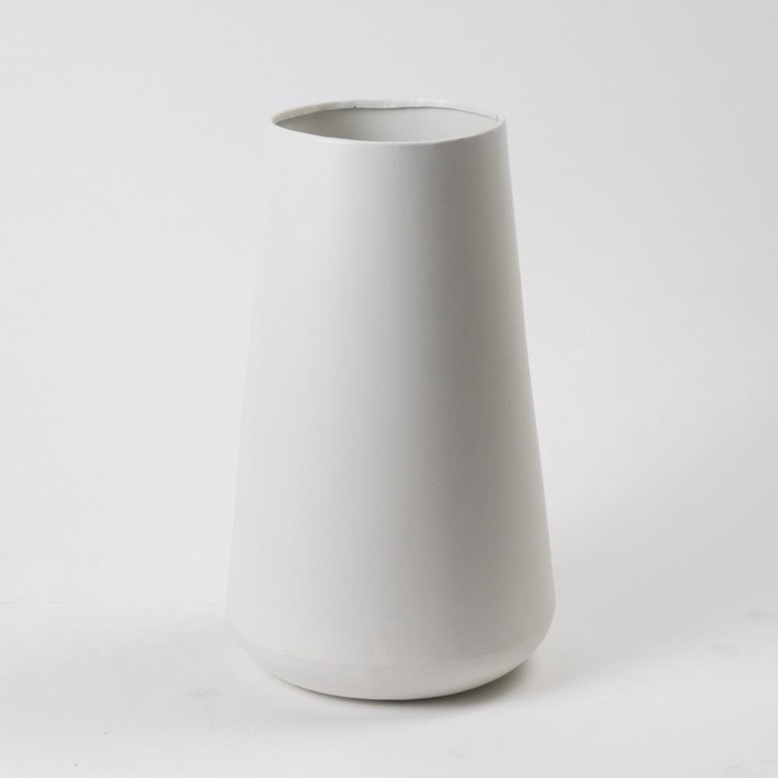<h4>Vase Metl White Texture Ø20x34</h4>