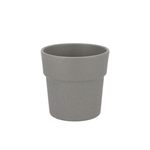 Ceramic Grey Structure Pot Orchid Edge 13cm