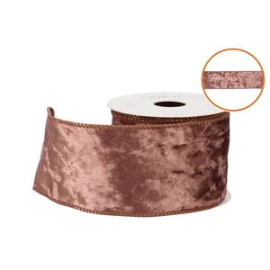 Ribbon Velvet Satin Brown 3mx70mm