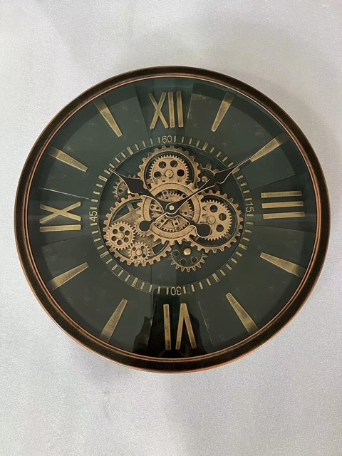 <h4>Clock Gear Ø46cm Brown-green 1</h4>