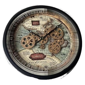 Clock Gear Ø46cm Black 62613